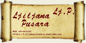 Ljiljana Pušara vizit kartica